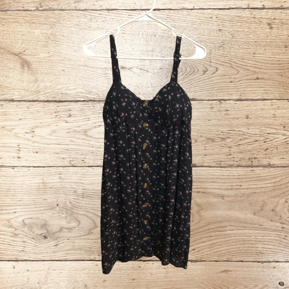 American Eagle floral mini dress size medium blue